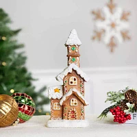 Northlight Led 2-Tier Gingerbread House Lighted Christmas Tabletop Decor