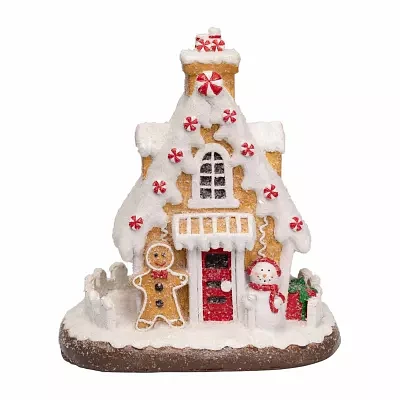 Northlight 10" Snowy Gingerbread House Christmas Tabletop Decor