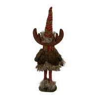 Northlight 18" Moose With Striped Legs Christmas Tabletop Decor