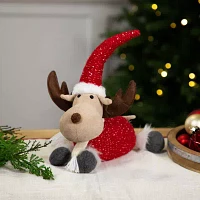 Northlight 12" Plush Moose Christmas Tabletop Decor