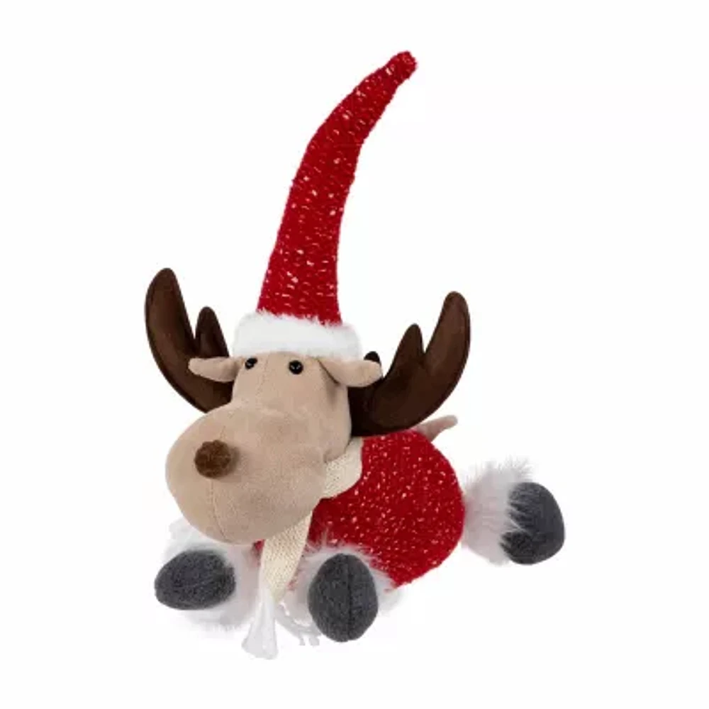 Northlight 12" Plush Moose Christmas Tabletop Decor