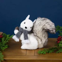 Northlight 8" Squirrel With Pinecone Christmas Tabletop Decor