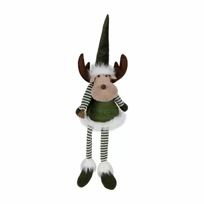 Northlight 20" Striped Legs Moose Christmas Tabletop Decor