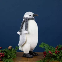 Northlight 11.5" Penguin With Scarf Christmas Tabletop Decor