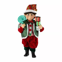 Northlight Lollipop Elf With Gifts Christmas Tabletop Decor