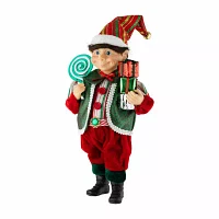 Northlight Lollipop Elf With Gifts Christmas Tabletop Decor