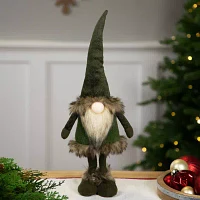 Northlight 19" Plush Faux Fur Christmas Gnome