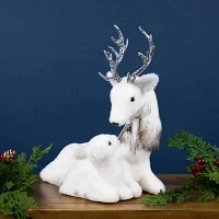 Northlight Reindeer Mom And Calf Christmas Tabletop Decor