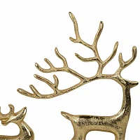 Northlight 10.25" Metal Gold Reindeer Christmas Tabletop Decor