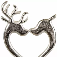 Northlight 10" Kissing Reindeer Metal Christmas Tabletop Decor