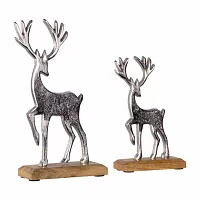 Northlight 2-pc. 10.5" Reindeer Metal Christmas Tabletop Decor