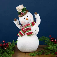 Northlight Smiling And Waving Snowman Christmas Tabletop Decor