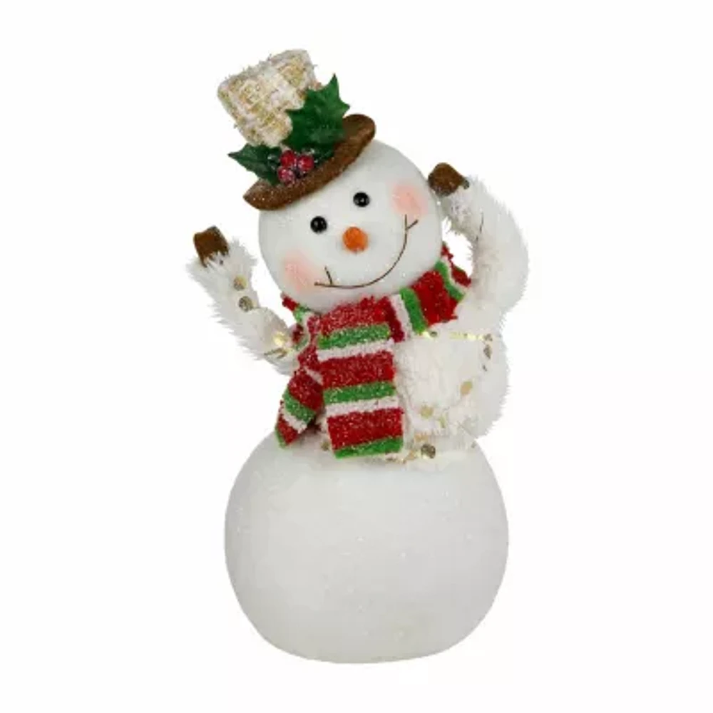 Northlight Smiling And Waving Snowman Christmas Tabletop Decor