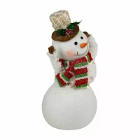 Northlight Smiling And Waving Snowman Christmas Tabletop Decor