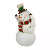 Northlight Smiling And Waving Snowman Christmas Tabletop Decor