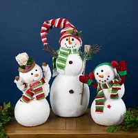 Northlight Smiling And Waving Snowman Christmas Tabletop Decor