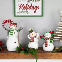 Northlight Smiling And Waving Snowman Christmas Tabletop Decor