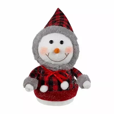 Northlight 7.5" Snowman With Coat Christmas Tabletop Decor