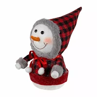 Northlight 7.5" Snowman With Coat Christmas Tabletop Decor