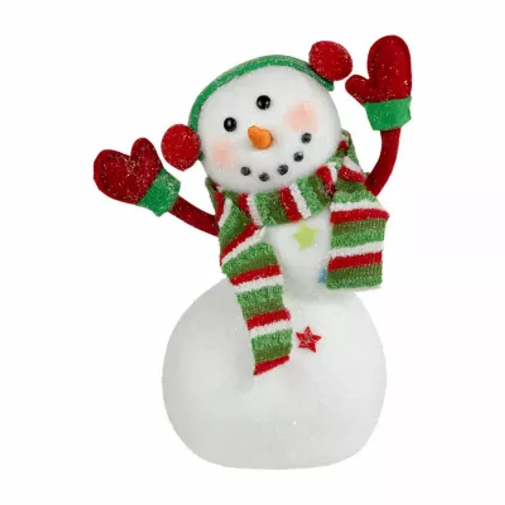 Northlight 10" Snowman With Earmuffs Christmas Tabletop Decor