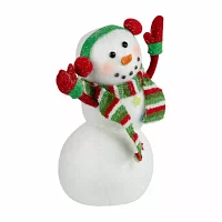 Northlight 10" Snowman With Earmuffs Christmas Tabletop Decor