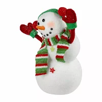 Northlight 10" Snowman With Earmuffs Christmas Tabletop Decor