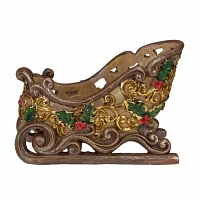 Northlight Brown And Gold Sleigh Christmas Tabletop Decor