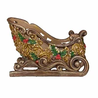 Northlight Brown And Gold Sleigh Christmas Tabletop Decor