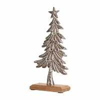 Northlight Embossed Swaying Metal Christmas Tabletop Tree