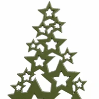 Northlight 11" Stars Metal Christmas Tabletop Tree