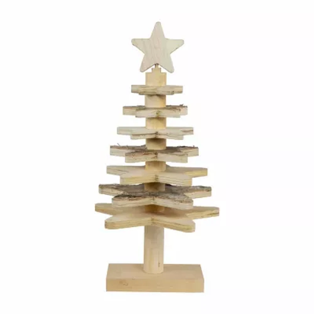 Northlight 16" Wooden Christmas Tabletop Tree