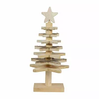 Northlight 16" Wooden Christmas Tabletop Tree