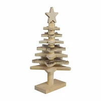 Northlight 16" Wooden Christmas Tabletop Tree