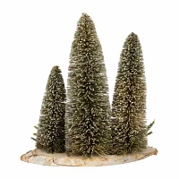 Northlight 10.25" Frosted Trio Christmas Tabletop Tree