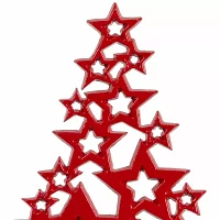 Northlight Stars Metal Christmas Tabletop Tree