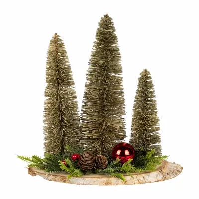 Northlight 10.25" Brush Christmas Tabletop Tree