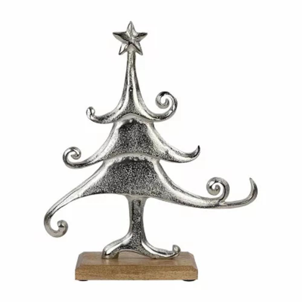 Northlight Swirling Metal Christmas Tabletop Tree