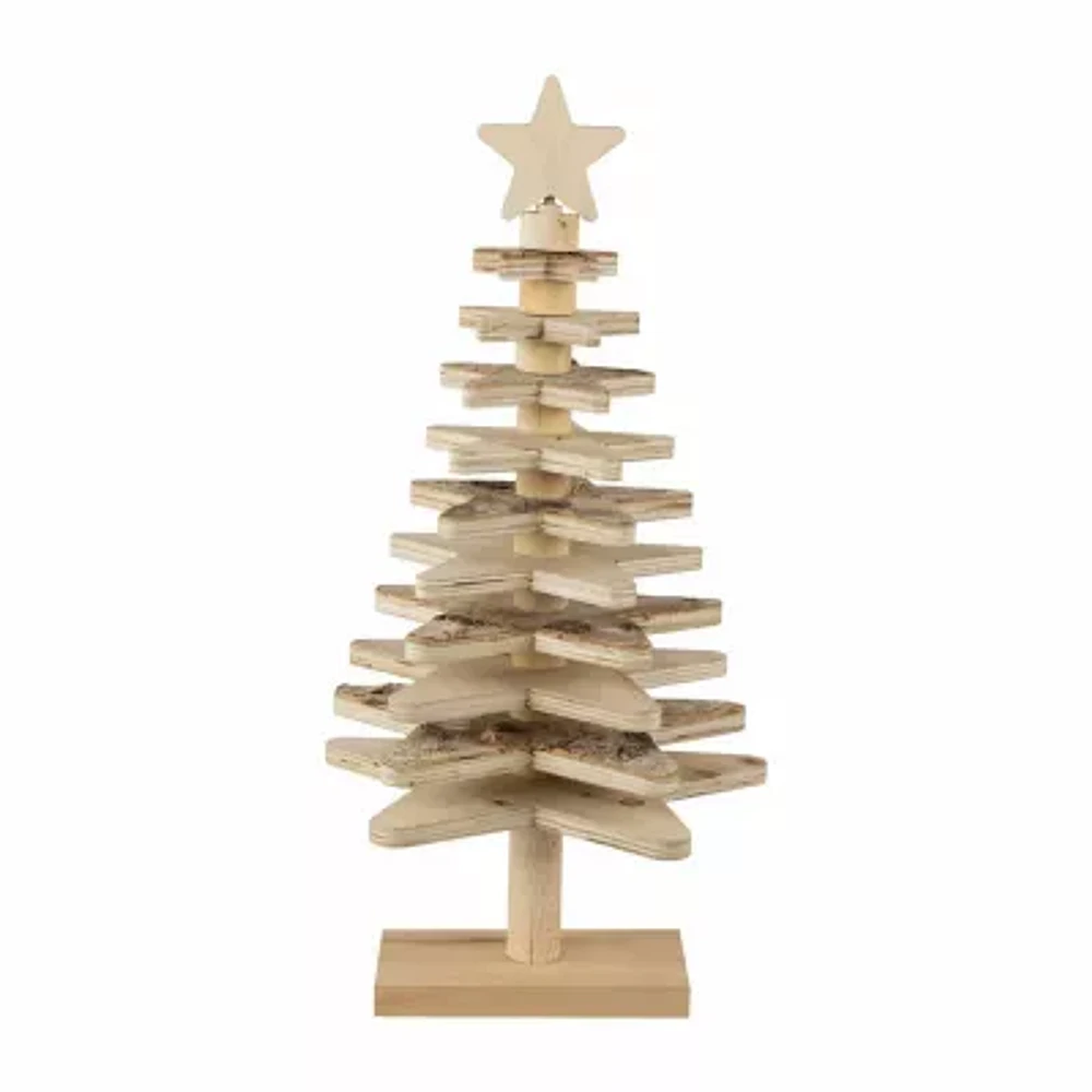 Northlight Star Cut Outs Wooden Christmas Tabletop Tree