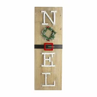 Northlight 23.75" Wooden Santas Belt Wall Sign