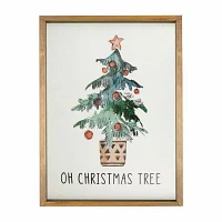 Northlight Framed Oh Christmas Tree Canvas Art