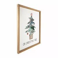 Northlight Framed Oh Christmas Tree Canvas Art