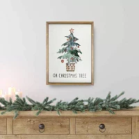 Northlight Framed Oh Christmas Tree Canvas Art