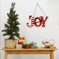 Northlight Santa Hat And Belt Joy Wall Sign