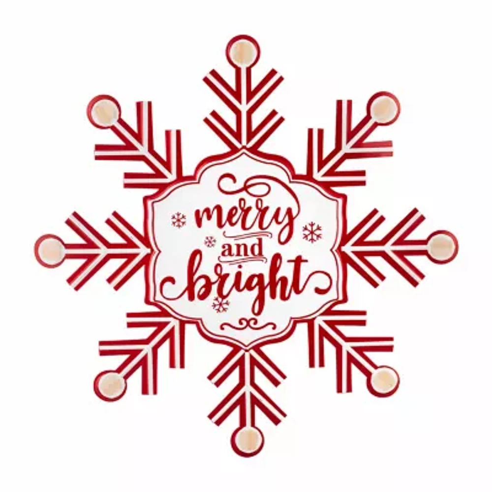 Northlight 15.75" Snowflake Wall Sign