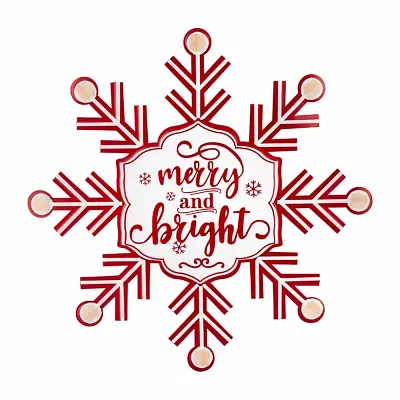 Northlight 15.75" Snowflake Wall Sign