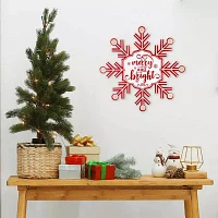 Northlight 15.75" Snowflake Wall Sign