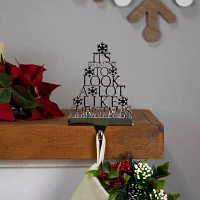 Northlight 6.5" Metal Tree Christmas Stocking Holders