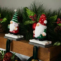 Northlight 6.25" Santa 2-pc. Christmas Stocking Holders