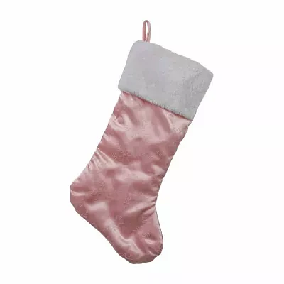 Northlight "20"" Pink Snowflake" Christmas Stocking