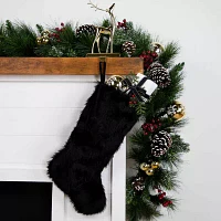 Northlight 20.5" Pom Poms - 20.5" Christmas Stocking